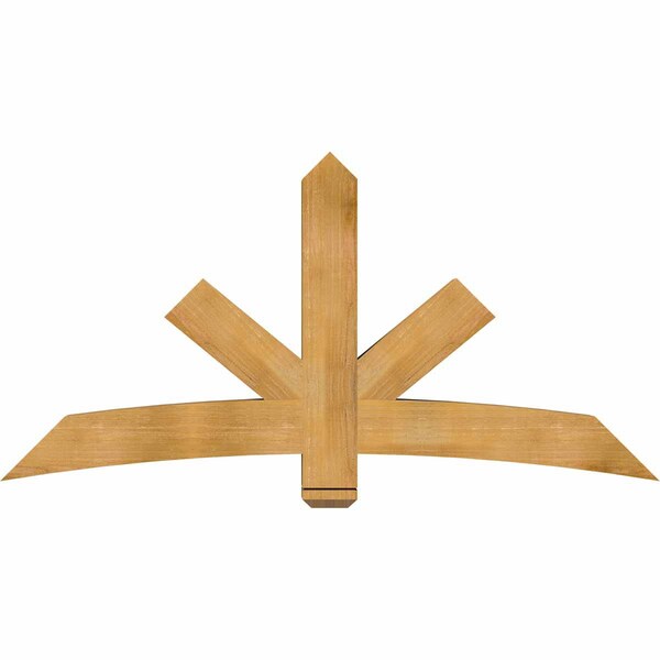 Ekena Millwork Alberta Rough Sawn Timber Gable Bracket, Western Red Cedar, 72"W x 36"H x 6"D x 6"F, 12/12 Pitch GBW072X36X0606ALB00RWR - main
